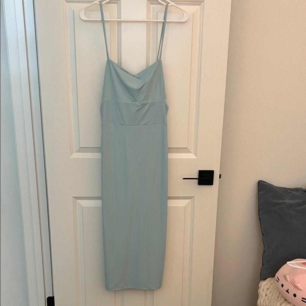 Susana Monaco Sky Blue Midi Dress